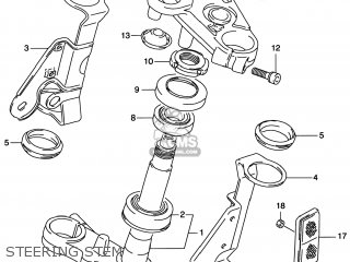 STEERING STEM - GS500E 2000 (Y) USA CANADA (E03) (E28)