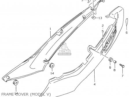 FRAME COVER (MODEL V) - GS500E 2000 (Y)