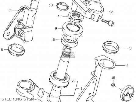 STEERING STEM - GS500E 2000 (Y)