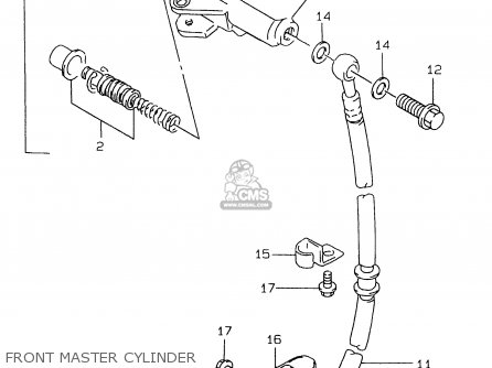 FRONT MASTER CYLINDER - GS500E 2000 (Y)