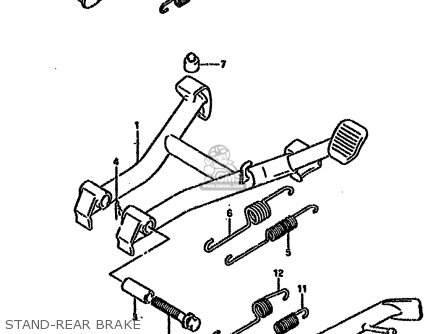 STAND-REAR BRAKE - GS500ESK 1996 (T) BRAZIL (E37)