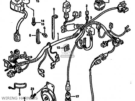 WIRING HARNESS - GS500EU 1989 (K) GERMANY (E22)