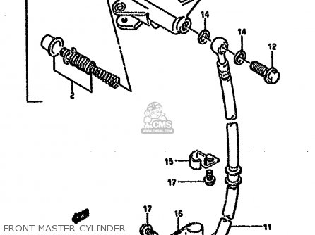 FRONT MASTER CYLINDER - GS500EU 1989 (K) GERMANY (E22)