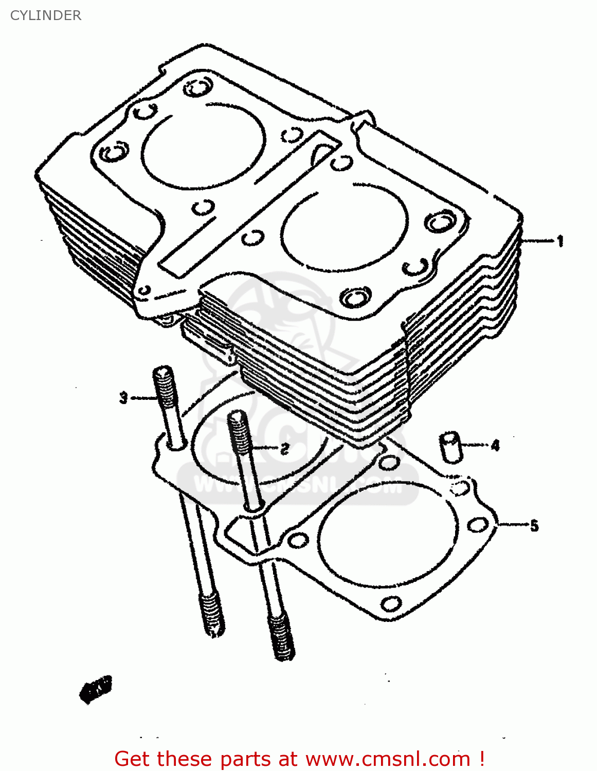CYLINDER GS500EU 1991 (M) GERMANY (E22)