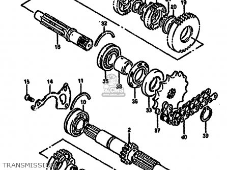 TRANSMISSION - GS500EU 1992 (N) GERMANY AUSTRALIA (E22 E24)