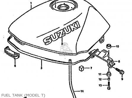 FUEL TANK (MODEL T) - GS500EU 1992 (N) GERMANY AUSTRALIA (E22 E24)