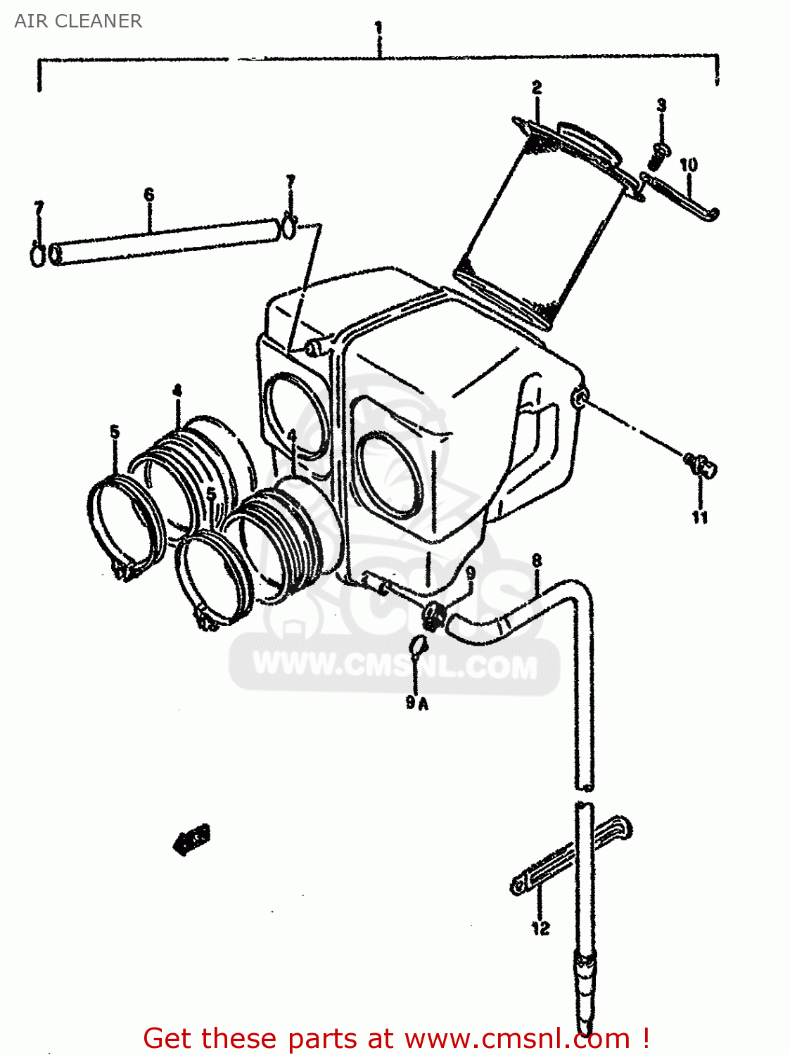 AIR CLEANER GS500EU 1993 (P) GERMANY AUSTRALIA (E22 E24)