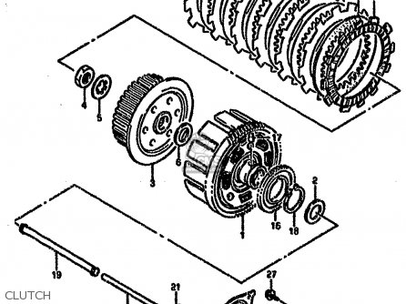 CLUTCH - GS500EU 1993 (P) GERMANY AUSTRALIA (E22 E24)