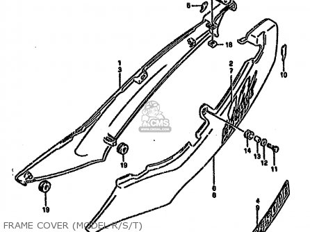 FRAME COVER (MODEL R/S/T) - GS500EU 1994 (R) GERMANY AUSTRALIA (E22 E24)