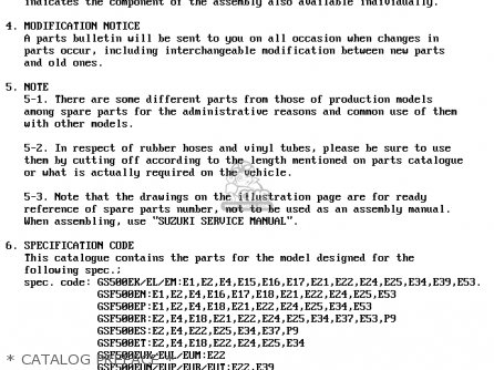 * CATALOG PREFACE * - GS500EU 1995 (S) AUSTRIA (E39)