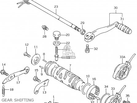 GEAR SHIFTING - GS500EU 1997 (V) (E04 E22 E39)