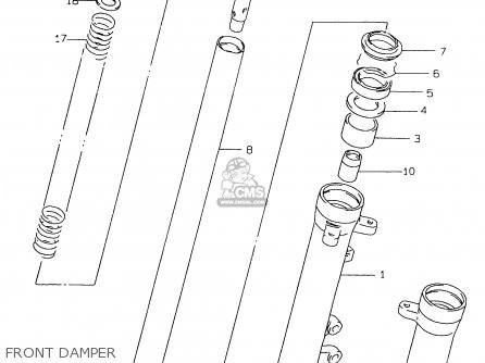 FRONT DAMPER - GS500EU 1997 (V) (E04 E22 E39)