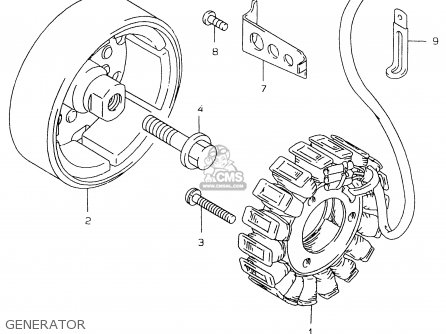 GENERATOR - GS500EU 1998 (W) (E04 E22 E39)