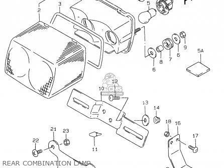 REAR COMBINATION LAMP - GS500EU 1998 (W) (E04 E22 E39)