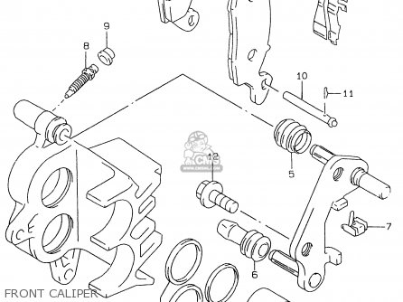 FRONT CALIPER - GS500EU 1998 (W) (E04 E22 E39)