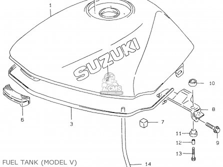 FUEL TANK (MODEL V) - GS500EU 1999 (X) (E04 E22 E39)