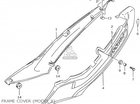FRAME COVER (MODEL X) - GS500EU 1999 (X) (E04 E22 E39)