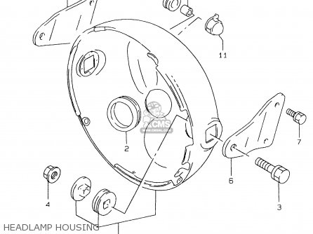 HEADLAMP HOUSING - GS500EU 1999 (X) (E04 E22 E39)