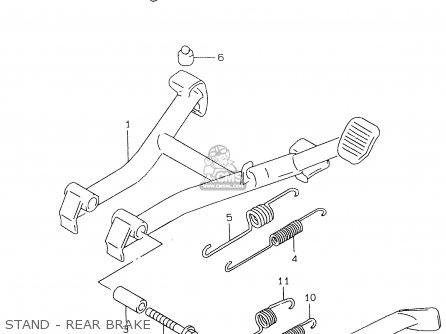 STAND - REAR BRAKE - GS500EU 2000 (Y)