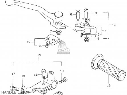HANDLE LEVER - GS500EU 2000 (Y)