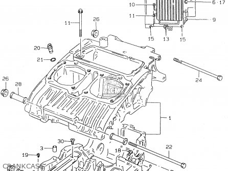 CRANKCASE - GS500EU 2000 (Y)
