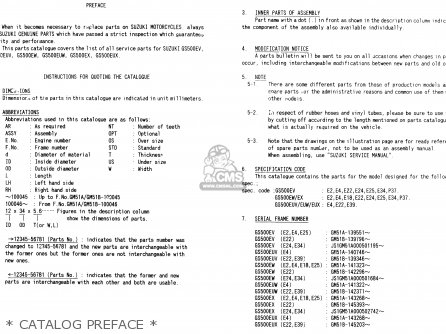 * CATALOG PREFACE * - GS500EU 2000 (Y)