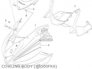 COWLING BODY (GS500FK6) - GS500F 2004 (K4) USA (E03)