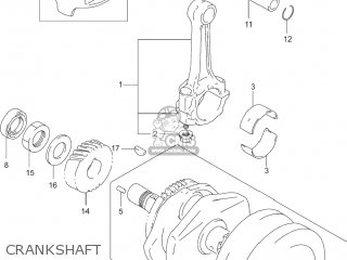 CRANKSHAFT - GS500F 2004 (K4) USA (E03)