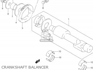 CRANKSHAFT BALANCER - GS500F 2004 (K4) USA (E03)