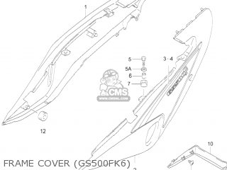 FRAME COVER (GS500FK6) - GS500F 2004 (K4) USA (E03)