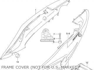 FRAME COVER (NOT FOR U.S. MARKET) - GS500F 2004 (K4) USA (E03)