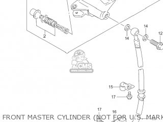 FRONT MASTER CYLINDER (NOT FOR U.S. MARKET) - GS500F 2004 (K4) USA (E03)
