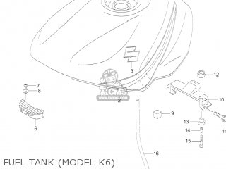 FUEL TANK (MODEL K6) - GS500F 2004 (K4) USA (E03)