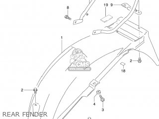 REAR FENDER - GS500F 2004 (K4) USA (E03)