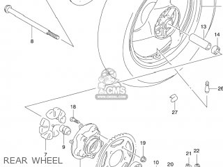 REAR WHEEL - GS500F 2004 (K4) USA (E03)