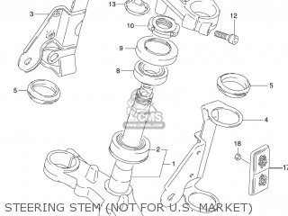 STEERING STEM (NOT FOR U.S. MARKET) - GS500F 2004 (K4) USA (E03)
