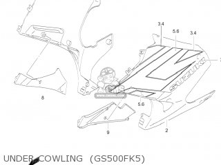 UNDER COWLING  (GS500FK5) - GS500F 2004 (K4) USA (E03)
