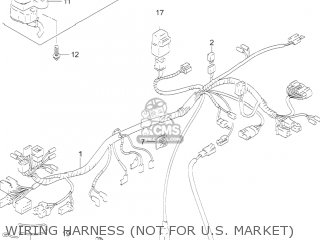 WIRING HARNESS (NOT FOR U.S. MARKET) - GS500F 2004 (K4) USA (E03)