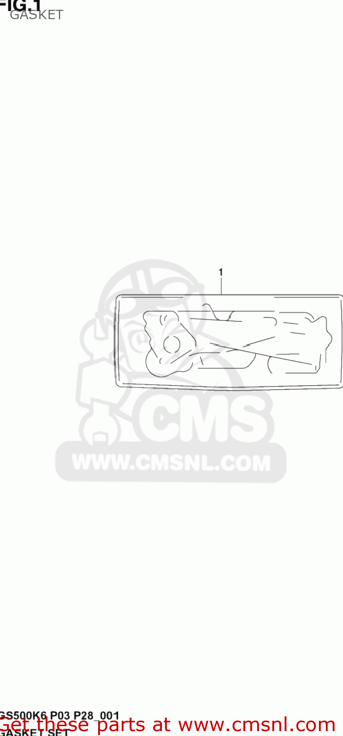 GASKET GS500F 2005 (K5) USA (E03)