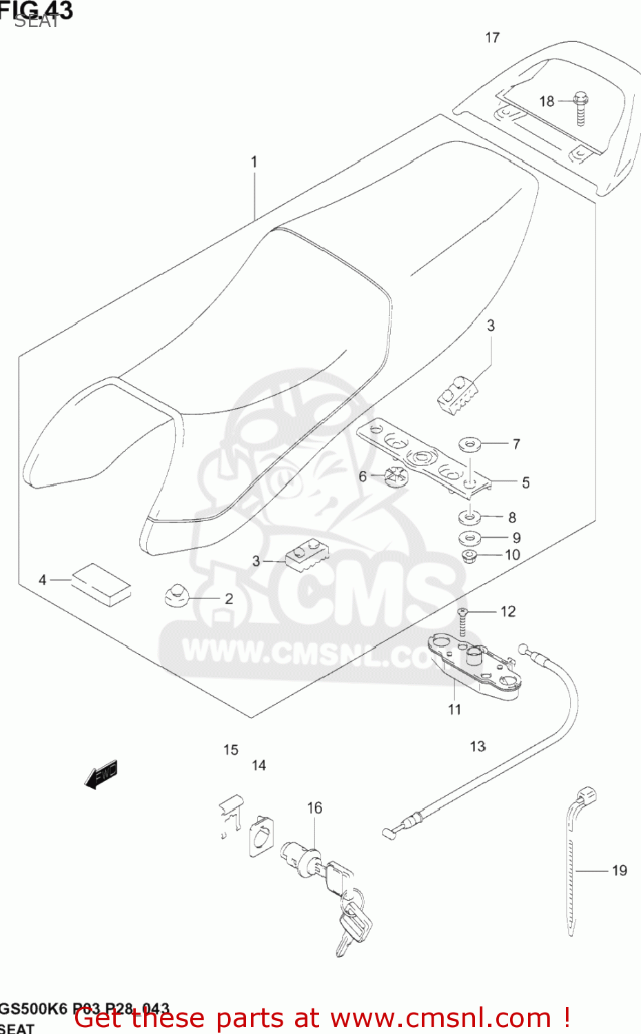 SEAT GS500F 2005 (K5) USA (E03)