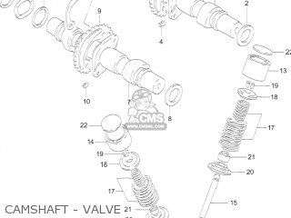 CAMSHAFT - VALVE - GS500F 2005 (K5) USA (E03)