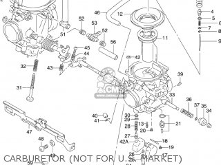 CARBURETOR (NOT FOR U.S. MARKET) - GS500F 2005 (K5) USA (E03)