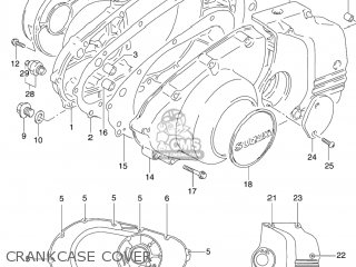 CRANKCASE COVER - GS500F 2005 (K5) USA (E03)