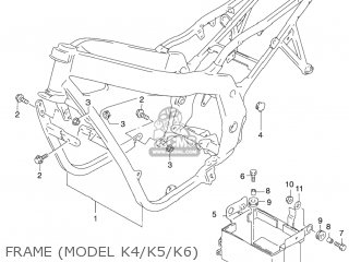 FRAME (MODEL K4/K5/K6) - GS500F 2005 (K5) USA (E03)