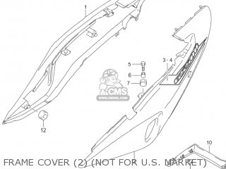 FRAME COVER (2) (NOT FOR U.S. MARKET) - GS500F 2005 (K5) USA (E03)