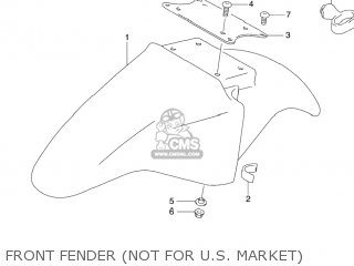 FRONT FENDER (NOT FOR U.S. MARKET) - GS500F 2005 (K5) USA (E03)