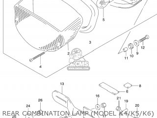 REAR COMBINATION LAMP (MODEL K4/K5/K6) - GS500F 2005 (K5) USA (E03)