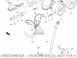 SPEEDOMETER - TACHOMETER (2) (NOT FOR U.S. MARKET) - GS500F 2005 (K5) USA (E03)