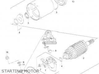 STARTING MOTOR - GS500F 2005 (K5) USA (E03)