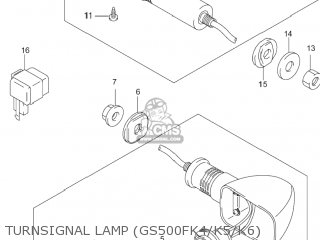 TURNSIGNAL LAMP (GS500FK4/K5/K6) - GS500F 2005 (K5) USA (E03)